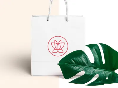 Orilandia shopping bag beauty brand identity branding butterfly cosmetics creative design fashion feminine flower identity logo logo design lotus luxury mark shopping bag symbol vector website