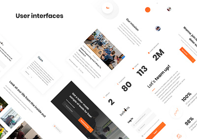 Belkins.io site elements branding design flat typography ui web website website design