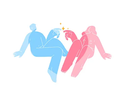 Celebrating Love art boy design flat girl icon illustration logo relationships sketch valentine day vector