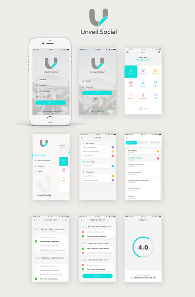 Unveil Social app development creative creative design design mobile app design mobile apps mobileappdesign mobileapps ui ux vivekappdesign