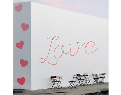 Love Is In The Air beautiful cafe chair easy figma figmadesign heart illustration love lovely lovers mockup simple sunset valentine valentine day valentinesday wallpaper