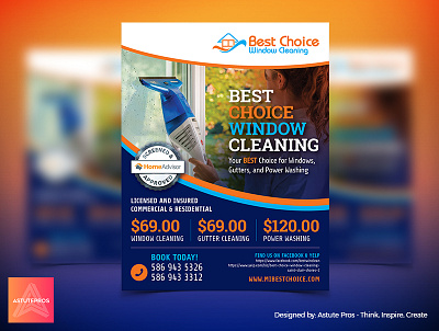 Best Choice Cleaning - Flyer Design flyer artwork flyer design layout design