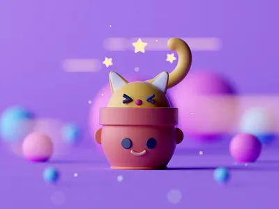 Best Friends 3d c4d character character design cinema 4d illustration isometric lowpoly octane