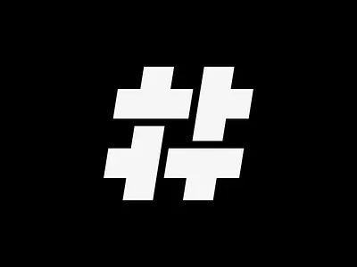 Hashtag + Woven brand brand identity branding design hashtag mark minimal symbol textile woven