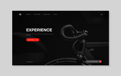 Bike manufacturer landing page adobe xd app branding design minimal product design ui ux web website