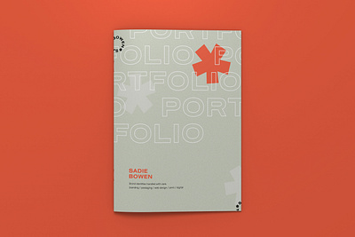 Sadie Bowen Portfolio Cover cover mid century mid century modern midcentury personal brand personal branding portfolio portfolio design print print design retro