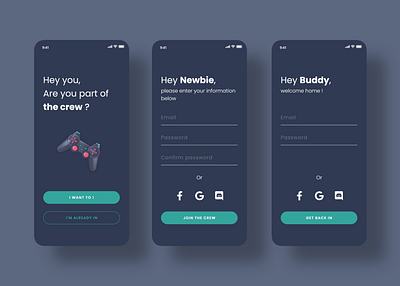 Daily UI Challenge - Sign Up app daily ui gaming mobile mobile app sign up ui