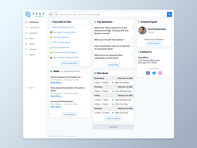 Real Estate SaaS Dashboard dashboad mobile product design real estate responsive tailwindcss ui ux vue.js web design