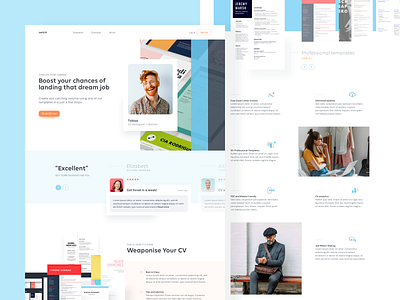 Resume Creator cv cv creator cv maker resume resume template ui ux webdesign