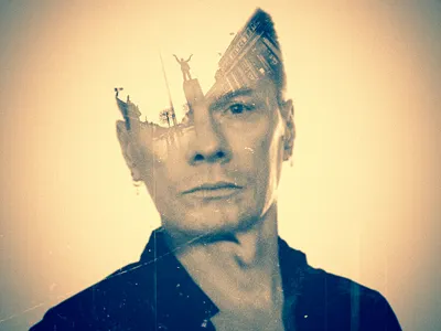 U2 - Larry Mullen Jr. Dublin Portrait adobe after effects adobe illustrator adobe indesign adobe lightroom adobe photoshop album artwork album cover design art direction book design graphic design illustration lighting effects photo manipulation u2