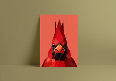 Red Cardinal print branding character graphicdesign illustration print
