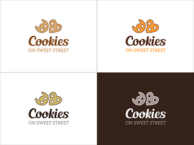 Sweet Cookies Logo Design cookie cooking decorated heart logo logo design street sweet vector