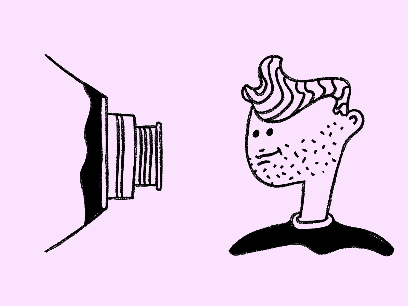 Flash boy camera design face flash gif gif animation illustration portrait vector web illustration