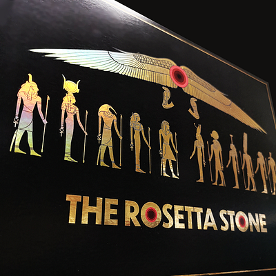 The Rosetta Stone InfoGraphic design egypt illustration infographic