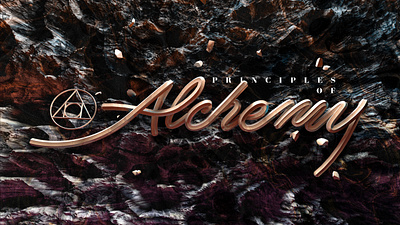 Alchemy 3d comp daily design lettering