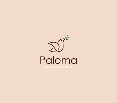 Paloma | Logomark brand brand identity dove elegant icon line lineart logo logomark mark medical minimal paloma symbol typography