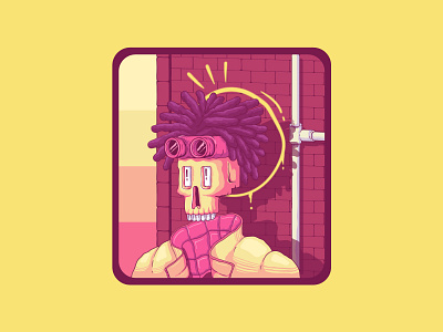 Hey Dude! 2d character color design flat illustration vector