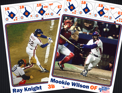 Custom Baseball Card 6 baseball baseball card baseball cards buckner card mets mookie red sox