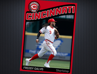 Custom Baseball Card 8 baseball baseball card baseball cards card cincinnati reds
