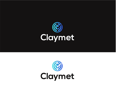 claymet- logo design proposal adobe illustrator application branding finance finance app gradient graphicdesign logo logodesign logotype minimalist vector