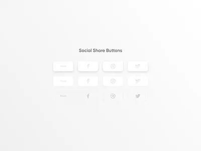 Daily UI Challenge #010 - Social Share Buttons buttons daily 100 challenge dailyui share share button social