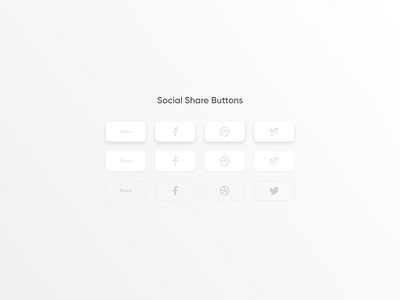 Daily UI Challenge #010 - Social Share Buttons buttons daily 100 challenge dailyui share share button social
