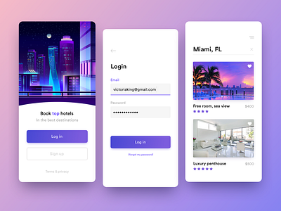 Travel Hotel App UI/UX app app ui app ux design mobile mobile design mobile ui mobile ux ui ux