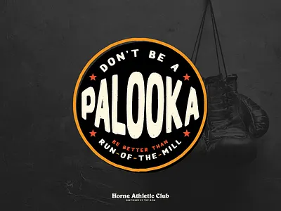 Rule of Thirds — Palooka badge boxing brand crest logo rule type typography wordmark