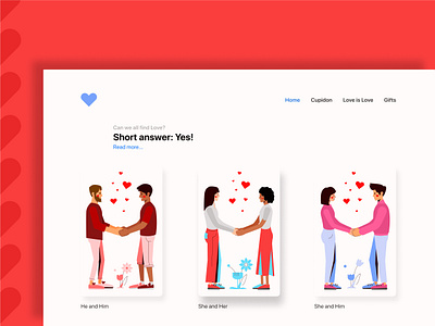 Can we all find love? YES 2020 app couple design figma gay illustrations interface lgbt love love is love queer ui ui design ux valentine day vector vector illustration web web design