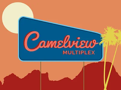 Camelview Theater Branding adobe illustrator brand identity branding color design digital color digital illustration graphicdesign illustration independent film logo vector