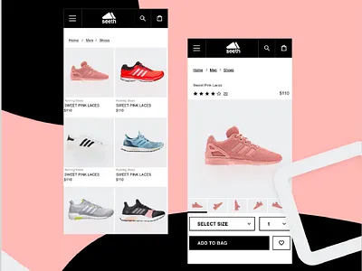 Xd Daily Creative Challenge - Day 4 - E-commerce adobe adobe xd adobexd app design mobile product design product designer