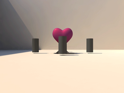 Heart 3d animation cinema 4d design simple animation simple design