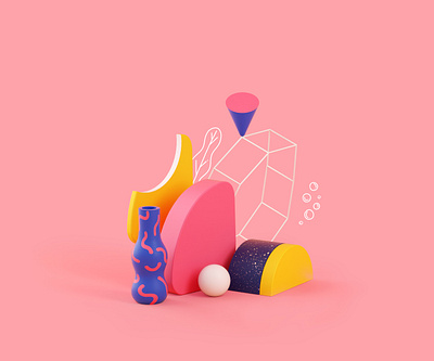 Fauna c4d cinema4d design illustration shapes