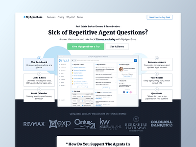 Real Estate SaaS Landing Page app funnel landing page minimal product design real estate responsive saas ui ux vue.js web app web design