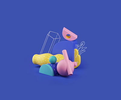 Fauna c4d cinema4d design editorial illustration