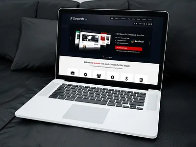 JF Corporate - Business Template for Joomla joomforest joomla joomla template multi purpose responsive template webdesign
