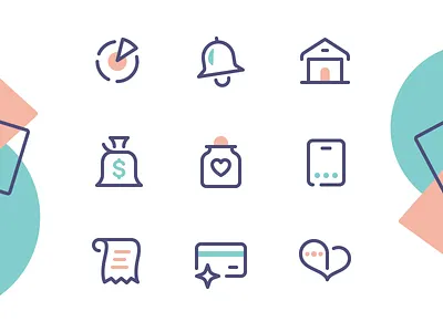 Honey Love color cute duotone flow fresh icon design icon designer iconography icons line organic round soft system