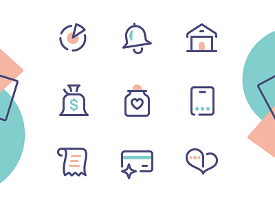 Honey Love color cute duotone flow fresh icon design icon designer iconography icons line organic round soft system