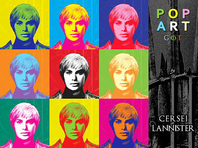 Pop Art GOT Cersei Lannister cersei cersei lannister game of thrones got grrm hbo illustration lannister lena lena headey lena headey pop art popart rosinski rémi rémi rosinski