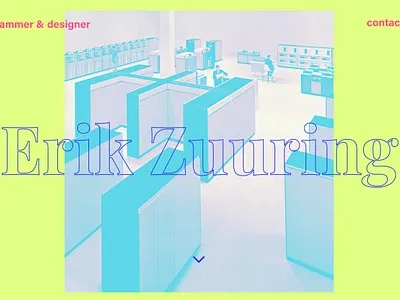 New website colorful typography website