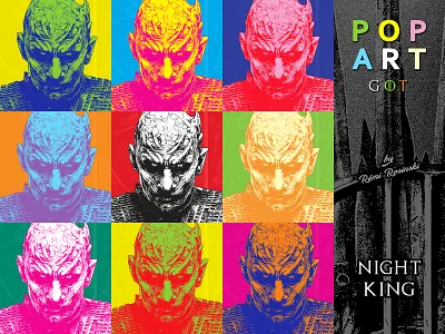 Pop Art GOT Night King furdík furdík game of thrones got grrm hbo illustration king night night king pop art popart rosinski rémi rémi rosinski vladimír vladimír vladimír furdík vladimír furdík