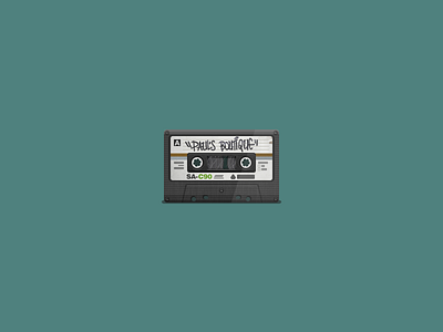 80's Cassette Tape "Paul's Boutique" | Commute Doodle cassette cassette tape design drawing figma illustration music realism retro tape vector