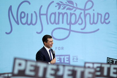 New Hampshire for Pete 2020 hand lettered hand lettering illustration mayor pete procreate