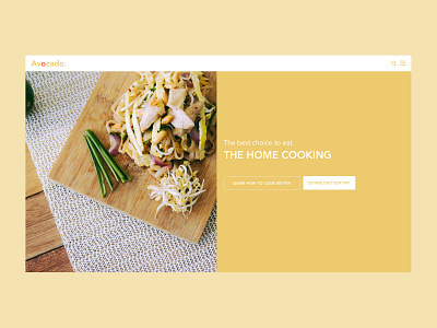 Daily UI Challenge #003 - Landing Page app daily ui daily ui 003 daily ui challenge food landing page landing page ui ui design