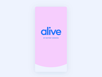 Alive App - Onboarding animation app fitness fitness app ios mobile motion onboard onboarding screen onboarding ui ui