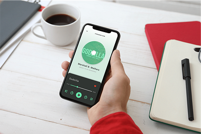 MusicApp app design minimal music podcast ui uidesign ux