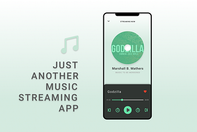 MusicStreamingApp app design minimal music podcast ui uidesign ux