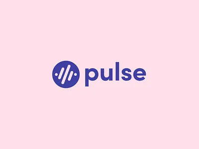 Pulse Logo brand logo logo design pink