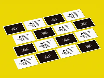 Detras Del Flequillo - Business Cards black black and white brand branding business card card clean design designer detras del flequillo logo minimal white