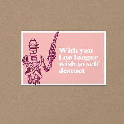 IG-11 Valentines Card ig 11 illustration valentines day card